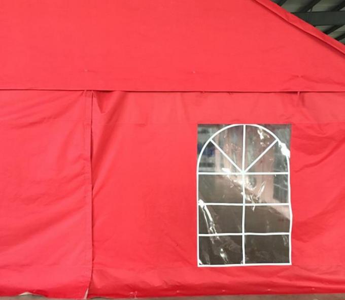 Materiale rosso della tela cerata del PE della tenda del partito di evento di attività all'aperto con Windows