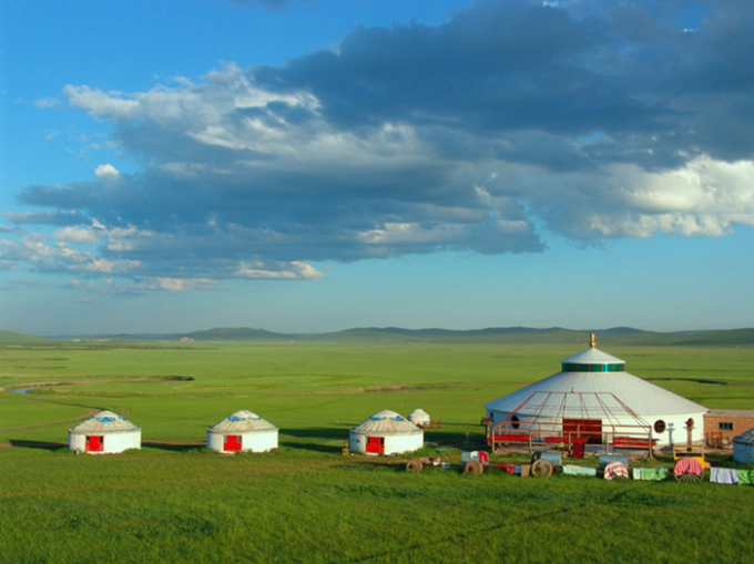 Casa mongola della tenda di attività di festival con il tessuto della copertura di resistenza al fuoco di 4 strati