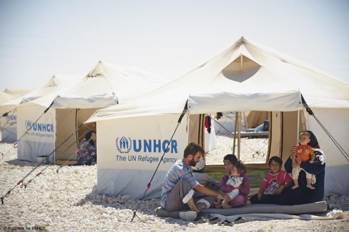tenda blu del rifugiato della tenda ONU di aiuto in caso di catastrofe 12M2