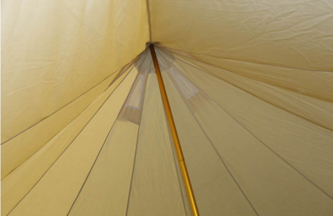 Tenda bianca di Yurt della tela/tenda Bell del cotone per l'escursione dell'attrezzatura
