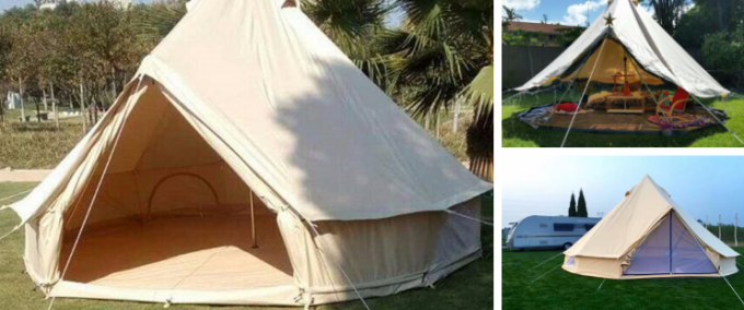 6-10 tenda di Bell della tela del cotone della tenda di Yurt delle persone con il tessuto di Canva