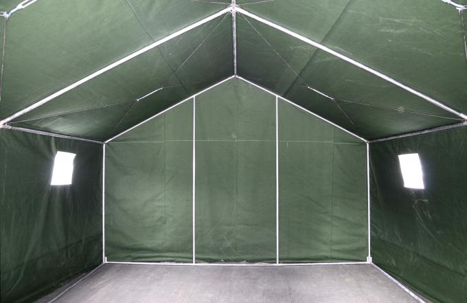 Freddo anti- del PVC della tenda militare rivestita all'aperto dell'esercito con zinco Palo d'acciaio rivestito